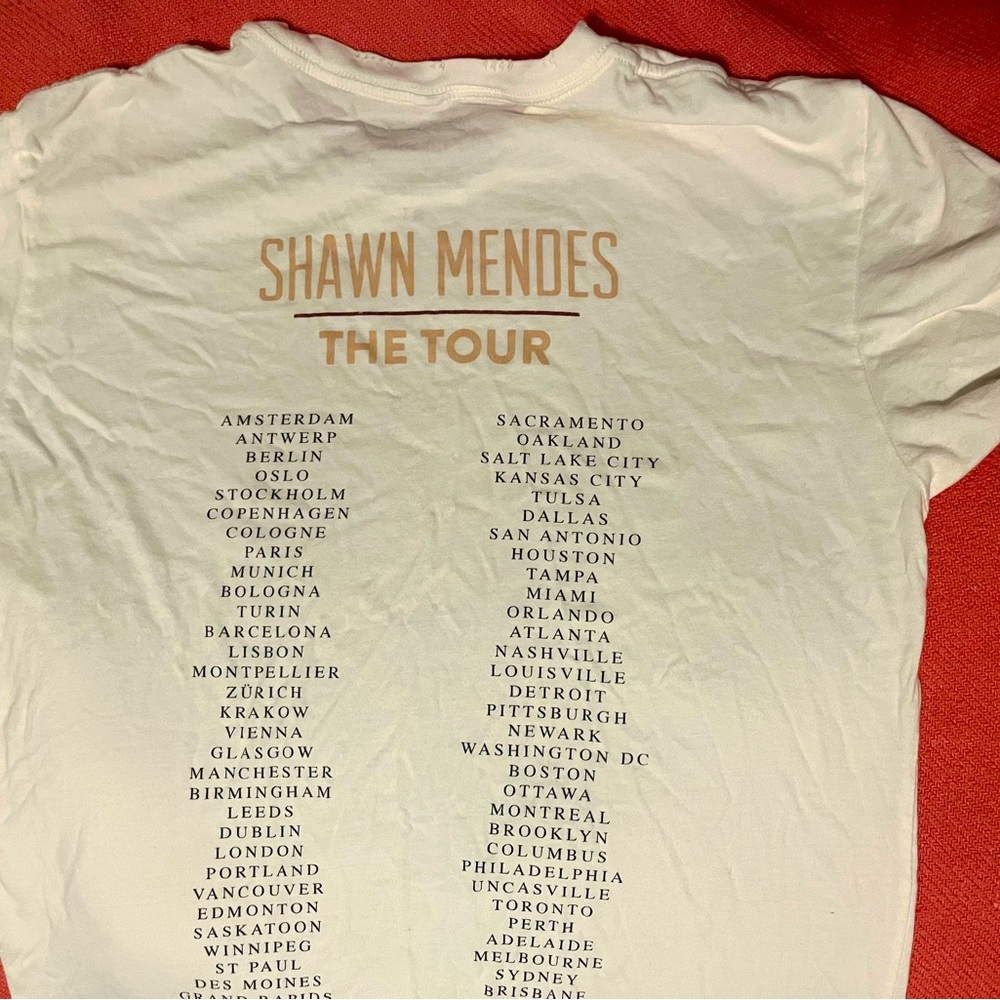 Shawn Mendes Concert Tee Canadian Tour